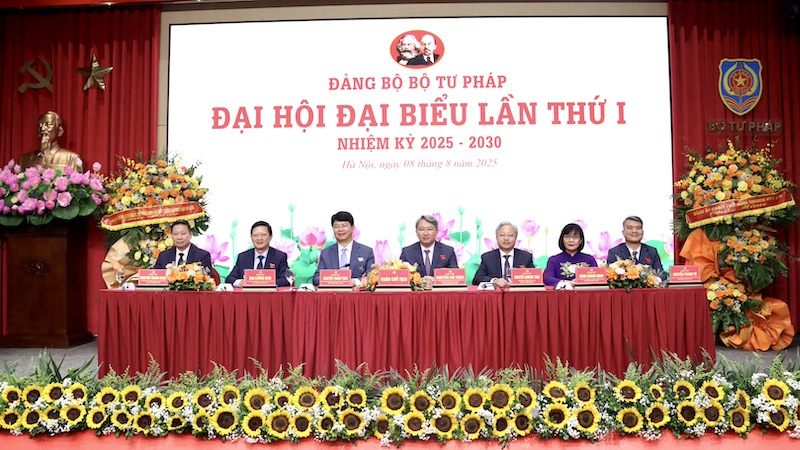 Đại hội đại biểu Đảng bộ Bộ Tư pháp lần thứ I, nhiệm kỳ 2025 - 2030 họp phiên trù bị